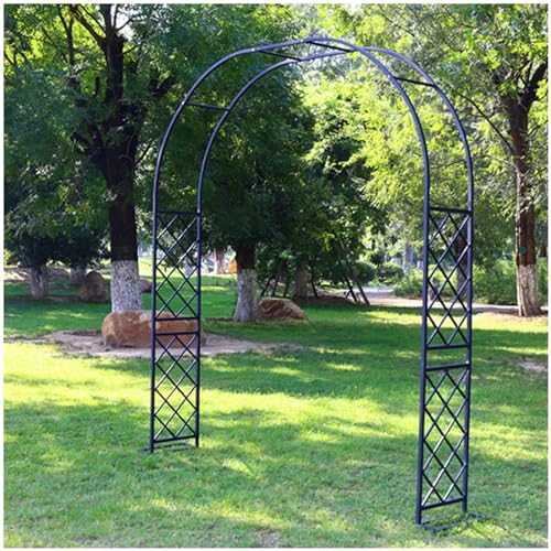 VGVSBG H 270 cm Hochzeitsbogen, Stabiler Gartenlauben-Metallrahmen, Rankgitter, Rosenlauben-Torbogen zum Klettern von Rosenranken, Rasen, Innenhof, Terrasse, wetterbe von VGVSBG