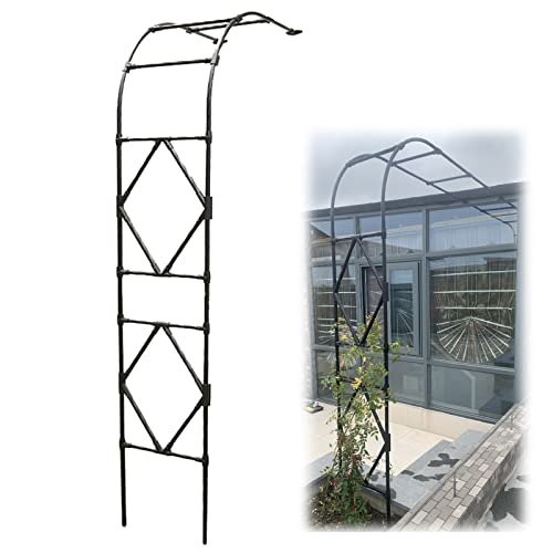 VGVSBG Halbseitiger Garten 240 cm Stahl Rosenweg für Tür Wege Eingänge Spalier Pergola von VGVSBG
