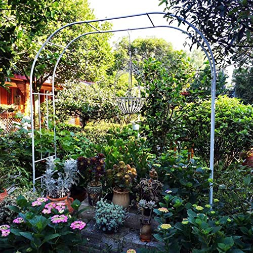 VGVSBG Kletterpflanze Metallbogen Robuster Rosenbogen Laube Garten Hochzeitsdekoration Bogen Außenspalier Laube Pergola Groß 2,4 M Für Garten Rasen Terrasse Innenhof von VGVSBG