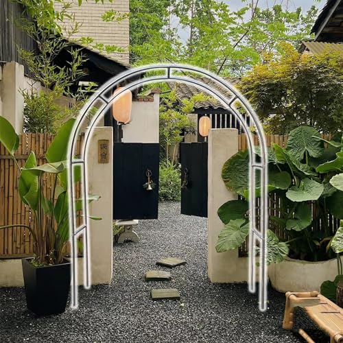 VGVSBG Pergola-Arbor-Rahmen für Party-Dekoration und Außentorbogen, Metall-Hochzeitsbogen, Rosenbogen-Hintergrundständer, anpassbare Größe von VGVSBG