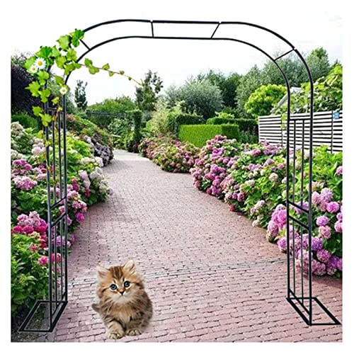 VGVSBG Pergola-Laube aus Metall, Garten 120 x 240 cm, 180 x 240 cm, Rosenweg für Verschiedene Kletterpflanzen, Hochzeitsgarten-Laube, Brautparty-Dekoration, breite Lau von VGVSBG