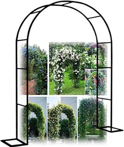 VGVSBG Robuster Gartenbogen, große Kletterpflanzen, Stützgitter, Pergola-Gartenlaube, Rosenbögen aus Metall, Torbogen, rostfreie röhrenförmige Spalierlaube, Blumenstä von VGVSBG