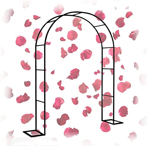 VGVSBG Robuster Gartenbogen, große Kletterpflanzen, Stützgitter, Pergola-Gartenlaube, Rosenbögen aus Metall, Torbogen, rostfreie röhrenförmige Spalierlaube, Blumenstä von VGVSBG