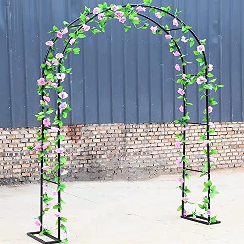VGVSBG Robuster Gartenbogen, große Kletterpflanzen, Stützgitter, Pergola-Gartenlaube, Rosenbögen aus Metall, Torbogen, rostfreie röhrenförmige Spalierlaube, Blumenstä von VGVSBG