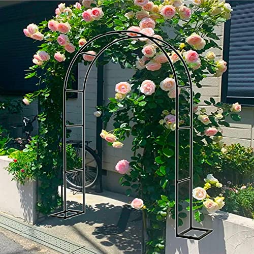 VGVSBG Robuster Gartenbogen, große Kletterpflanzen, Stützgitter, Pergola-Gartenlaube, Rosenbögen aus Metall, Torbogen, rostfreie röhrenförmige Spalierlaube, Blumenstä von VGVSBG