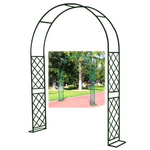 VGVSBG Rosenlauben stabil, Metall-Gartenbogen-Spalier, starker Hochzeitstorbogenständer für Kletterpflanzen, Party-Dekoration für den Außenbereich, Pergola-Laube mit von VGVSBG
