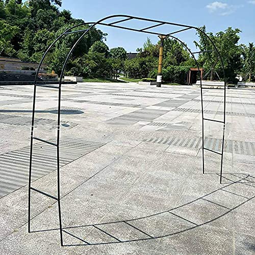 VGVSBG Rosenweg, Gartenspalier-Paneele, Spalier-Rosenpergola für Kletterpflanzen, Garten, Schwarz, Weiß, Grün, Romantisches Hochzeitsspalier aus Metall von VGVSBG