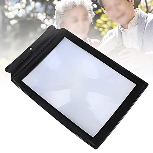 VGVSBG Werkzeuge 3X A4 Home Tragbare multifunktionale Flexible PVC Leselupe für ältere Menschen mit Sehbehinderung Fresnel-Linse mit hängendem Loch, Ganzseitenvergrößerung VGVSBG Werkzeuge 3X A4 Home Tragbare multifunktionale Flexible PVC Leselupe für ältere Menschen mit Sehbehinderung Fresnel-Linse mit hängendem Loch, Ganzseitenvergrößerung von VGVSBG