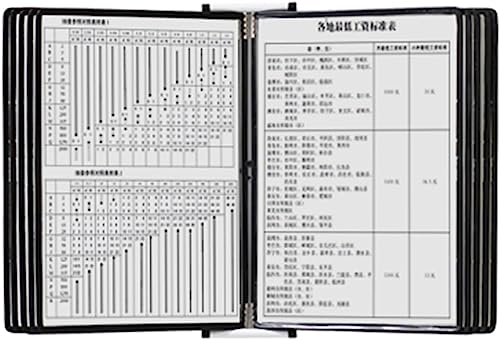 A4-Dokumentenhalter zur Wandmontage, 10 doppelseitiges Panel-Anzeigesystem, wandmontierter Ordner, umblätterbarer Aktenhalter, A4-/Letter-Format, zur Anzeige von Menüs/Katalogen/Berichten usw.(Black) A4-Dokumentenhalter zur Wandmontage, 10 doppelseitiges Panel-Anzeigesystem, wandmontierter Ordner, umblätterbarer Aktenhalter, A4-/Letter-Format, zur Anzeige von Menüs/Katalogen/Berichten usw.(Black) von VHTDFEVXO
