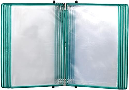 A4-Dokumentenhalter zur Wandmontage, 10 doppelseitiges Panel-Anzeigesystem, wandmontierter Ordner, umblätterbarer Aktenhalter, A4-/Letter-Format, zur Anzeige von Menüs/Katalogen/Berichten usw.(Green) A4-Dokumentenhalter zur Wandmontage, 10 doppelseitiges Panel-Anzeigesystem, wandmontierter Ordner, umblätterbarer Aktenhalter, A4-/Letter-Format, zur Anzeige von Menüs/Katalogen/Berichten usw.(Green) von VHTDFEVXO