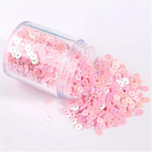 Pailletten für Aufnähen, 1 Box s 2mm 3mm 4mm 5mm 6mm Flache Runde Lose s for DIY Handwerk Frauen Kleidung Zubehör(AB Light Pink,2mm 1box) von VHTDFEVXO