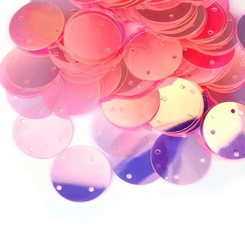 Pailletten für Aufnähen, 4 Löcher, Silber, s Crafts, 50 g, flach, groß, rund, for Kleidungsstücke, Handtaschen, Zubehör, DIY, Gold/Schwarz, Flocken, 20/25/35 mm(G 35mm) von VHTDFEVXO