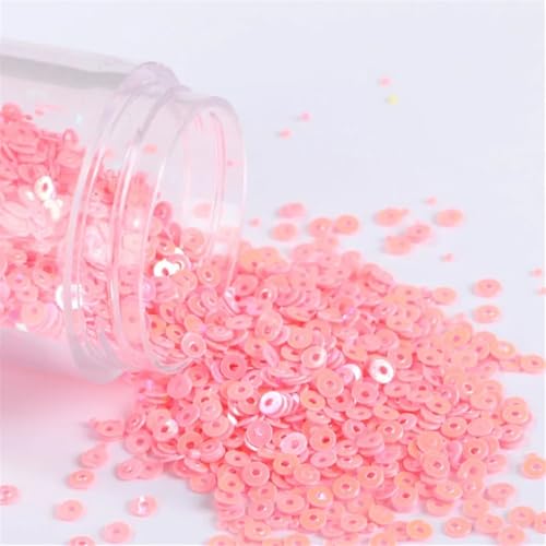 Pailletten für Aufnähen, 4000 Teile/los 2mm Flache Runde Lose ss Geeignet for Nähen Hochzeit Handwerk, Kleid Nähen Zubehör(AB Pink) von VHTDFEVXO