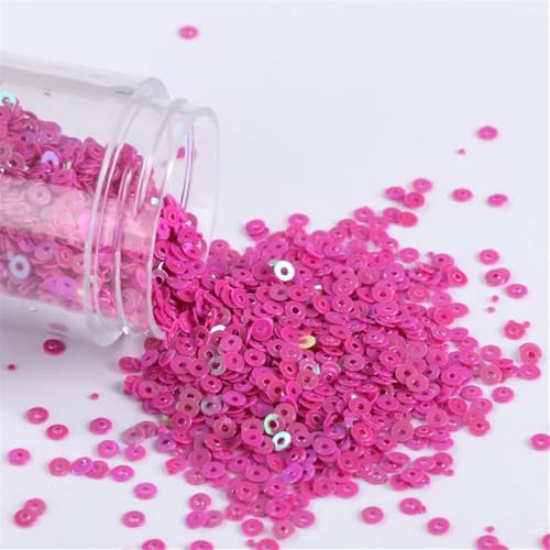 Pailletten für Aufnähen, 4000 Teile/los 2mm Flache Runde Lose ss Geeignet for Nähen Hochzeit Handwerk, Kleid Nähen Zubehör(AB Rose) von VHTDFEVXO