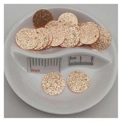 Pailletten für Aufnähen, Pailletten 20mm Silde Loch Glitters Flache Runde Lose s Nähen Hochzeit Dekoration Handwerk Sammelalbum DIY(Beige) von VHTDFEVXO