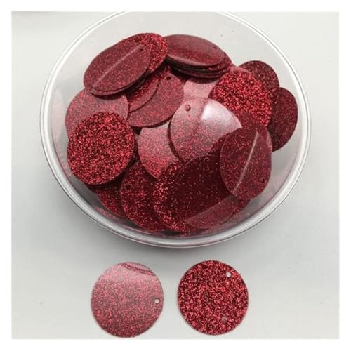 Pailletten für Aufnähen, Pailletten 20mm Silde Loch Glitters Flache Runde Lose s Nähen Hochzeit Dekoration Handwerk Sammelalbum DIY(Svart) von VHTDFEVXO