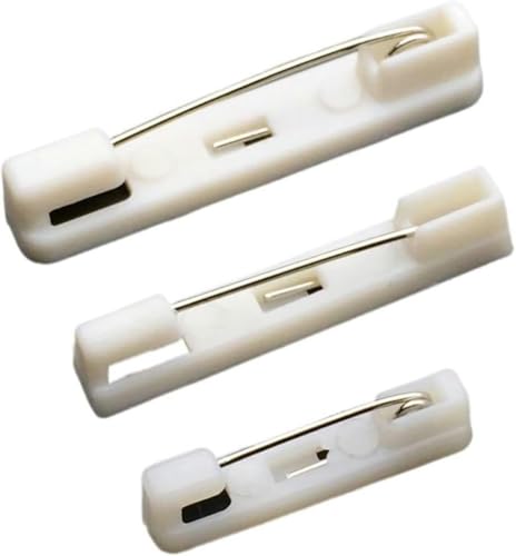 VHTDFEVXO 40 Stück Broschensockel-Rückenstifte, Zubehör for DIY-Schmuckzubehör, 36 x 6 x 7 mm, Weiß(22x5x5mm) von VHTDFEVXO