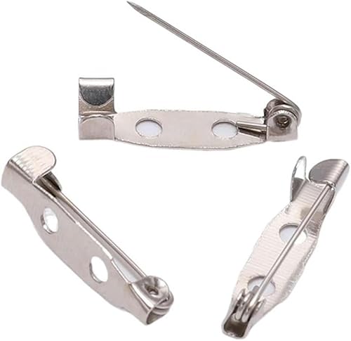 VHTDFEVXO 50 Stück/Set Broschennadeln, Broschen, Bastelverschluss, Broschennadeln, Befunde mit 2 Löchern, Nadeln, Anhänger, Schmuckherstellung, 30 mm, 4(4,25mm) von VHTDFEVXO
