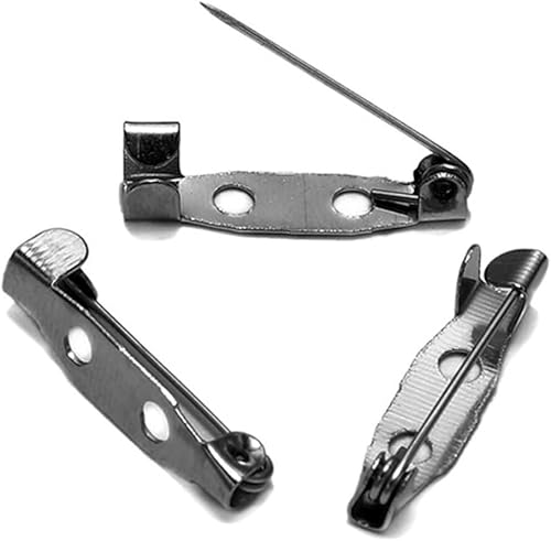 VHTDFEVXO 50 Stück/Set Broschennadeln, Broschen, Bastelverschluss, Broschennadeln, Befunde mit 2 Löchern, Nadeln, Anhänger, Schmuckherstellung, 30 mm, 4(6,20mm) von VHTDFEVXO