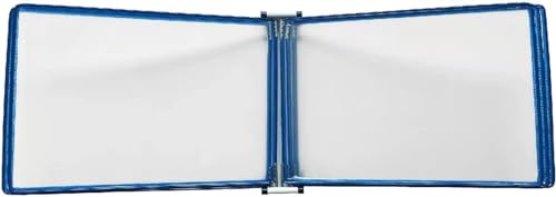 VHTDFEVXO A4-Dokumentenhalter zur Wandmontage, A3-Wandaufhängeeinheiten, Klappordner mit Magnetfuß, wandmontiertes Poster-Flip-Book-Display for Werkstatt- und Ausstellungsbüros(Blu) von VHTDFEVXO
