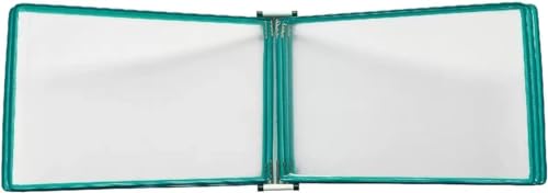 VHTDFEVXO A4-Dokumentenhalter zur Wandmontage, A3-Wandaufhängeeinheiten, Klappordner mit Magnetfuß, wandmontiertes Poster-Flip-Book-Display for Werkstatt- und Ausstellungsbüros(Green) von VHTDFEVXO