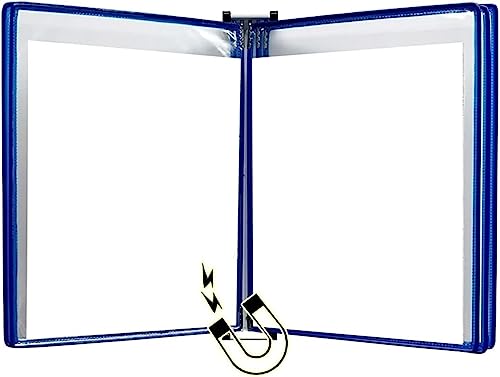 VHTDFEVXO A4-Dokumentenhalter zur Wandmontage, A4-Wandständer for Informationstaschen for Umblättern(Blauw) von VHTDFEVXO