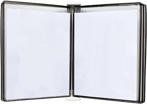 VHTDFEVXO A4-Dokumentenhalter zur Wandmontage, Aktenordner A3, Wandordner -, A3 [16,53 Zoll × 11,69 Zoll] 10 Hüllen(Black) von VHTDFEVXO