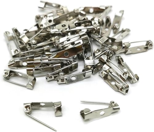 VHTDFEVXO Eisenbrosche Basis Abzeichenhalter Sichere Broschennadeln DIY Schmuckzubehör Schmuckzubehör - Ca. 25mm - Silber(Approx 25mm) von VHTDFEVXO