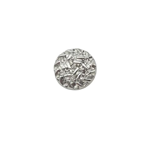 VHTDFEVXO Knöpfe, Vintage-Knöpfe, Nähen Metallknöpfe DIY Runde Geprägte Goldene Mantel Anzug Jacke Pullover Wolle Knopf 10 Teile/los Hand Nähen Knöpfe(23MM) von VHTDFEVXO