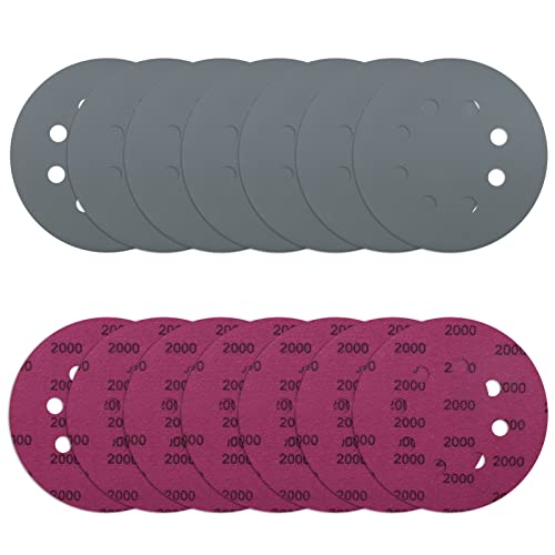 VIBRATITE 70 Stück Schleifpapier 125mm Klett, Nass und Trocken Schleifscheiben, Körnung 2000, 8 Löcher Exzenterschleifer Schleifpapier für Auto Metall Holz VIBRATITE 70 Stück Schleifpapier 125mm Klett, Nass und Trocken Schleifscheiben, Körnung 2000, 8 Löcher Exzenterschleifer Schleifpapier für Auto Metall Holz von VIBRATITE