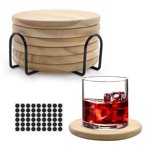 VIBRATITE unfertige Holzuntersetzer 6er Set, 4 Zoll Runde Leere Holzuntersetzer Handwerk Untersetzer für DIY architektonische Modelle Zeichnung Malerei Holzgravur Holzverbrennung Laser Scroll Sawing VIBRATITE unfertige Holzuntersetzer 6er Set, 4 Zoll Runde Leere Holzuntersetzer Handwerk Untersetzer für DIY architektonische Modelle Zeichnung Malerei Holzgravur Holzverbrennung Laser Scroll Sawing von VIBRATITE