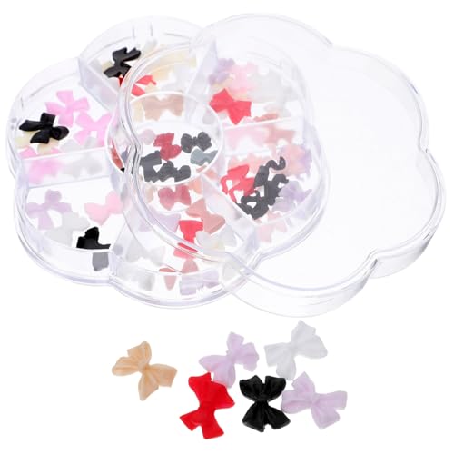 1 Schachtel Bow Nail Charms Nagelkunst Zubehör für Diy Dekorationen mit Niedlichen Schleifen und Schmetterlingsdesigns für Salon und Heimanwendungen aus Sicherem Material 1 Schachtel Bow Nail Charms Nagelkunst Zubehör für Diy Dekorationen mit Niedlichen Schleifen und Schmetterlingsdesigns für Salon und Heimanwendungen aus Sicherem Material von VICASKY