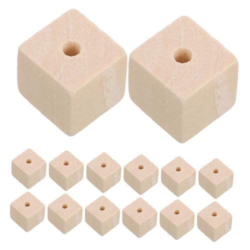 100 Stück Diy Holzperlen Unbehandelte Quadratische Holzwürfel mit Löchern für Schmuckherstellung Garlanden Dekoration und Kreative Bastelprojekte 100 Stück Diy Holzperlen Unbehandelte Quadratische Holzwürfel mit Löchern für Schmuckherstellung Garlanden Dekoration und Kreative Bastelprojekte von VICASKY