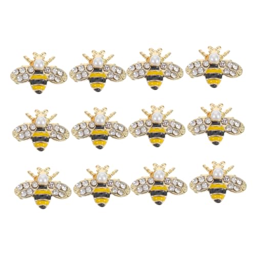 12 Stück Bienennagelkunstzubehör Nagel Charms Bienenreihe Biene DIY-Anhänger Bienen-Nagel-Charms Nagelkunst- Nagelschmuck Charms Strassdekoration Nageldekoration Zinklegierung 12 Stück Bienennagelkunstzubehör Nagel Charms Bienenreihe Biene DIY-Anhänger Bienen-Nagel-Charms Nagelkunst- Nagelschmuck Charms Strassdekoration Nageldekoration Zinklegierung von VICASKY