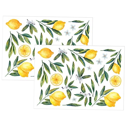 2 Blätter Dekorative Tapete mit Früchten Obst Fenster haftet Zitronen-Wandtattoo wall stickers for room wandsticker fürs kinderzimmer Schmücken Hintergrund Wandtattoo Obst PVC VICASKY 2 Blätter Dekorative Tapete mit Früchten Obst Fenster haftet Zitronen-Wandtattoo wall stickers for room wandsticker fürs kinderzimmer Schmücken Hintergrund Wandtattoo Obst PVC VICASKY von VICASKY