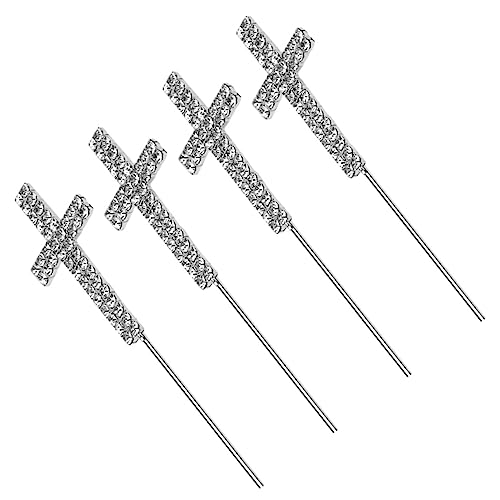2 Sätze Kucheneinsatz Kreuz Kuchendekoration Kreuzdekor Kreuz Dekorationen Party Decoration Party Dekoration Kuchenverzierungen Strass Tortenaufsatz Strasssteine Silver 4 Stück * 2 VICASKY 2 Sätze Kucheneinsatz Kreuz Kuchendekoration Kreuzdekor Kreuz Dekorationen Party Decoration Party Dekoration Kuchenverzierungen Strass Tortenaufsatz Strasssteine Silver 4 Stück * 2 VICASKY von VICASKY