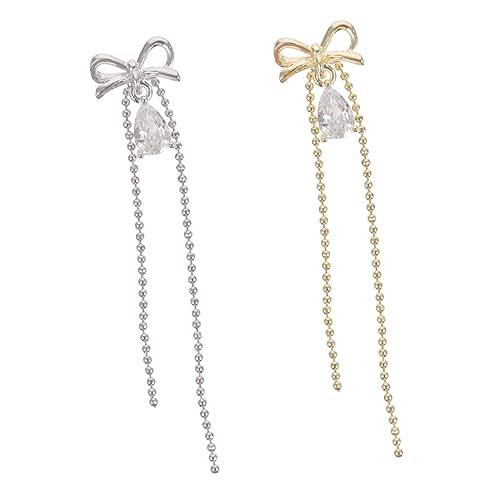 2 Sätze Vintage Bowknot Nail Charms Glitzernde Nagelkunst Dekoration Für Diy Maniküre Feste Hochzeiten Und Persönliche Nutzung 2 Stück * 2 2 Sätze Vintage Bowknot Nail Charms Glitzernde Nagelkunst Dekoration Für Diy Maniküre Feste Hochzeiten Und Persönliche Nutzung 2 Stück * 2 von VICASKY
