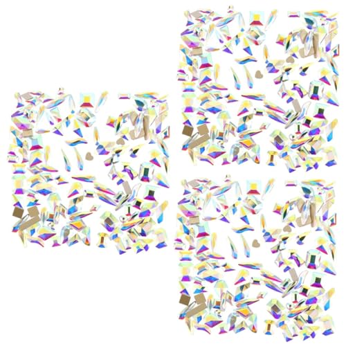 3 Sätze Ab Glitzersteine Für Nägel Funkelnde Rhinestones Diy Nail Art Dekoration Für Bastelprojekte Partys Halloween Und Mehr Strasssteine Für Anwendungen 100 Stück * 3 von VICASKY