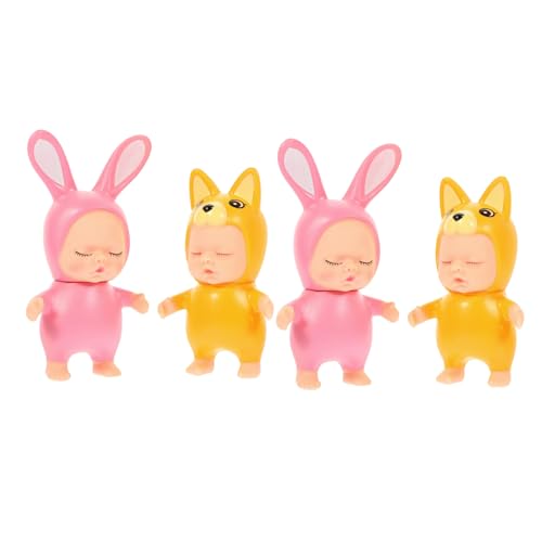 4 Stück Schlafende Kuchendekoration Adorable Figuren für Babyparty und Torten Tortendeko für Kreative Feiern Pinker Hase Gelber Hund 4 Stück Schlafende Kuchendekoration Adorable Figuren für Babyparty und Torten Tortendeko für Kreative Feiern Pinker Hase Gelber Hund von VICASKY