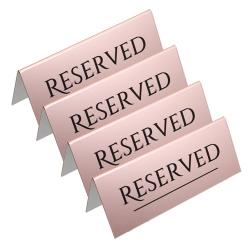 4Stücke Tischschild Reserviert für Hochzeiten und Restaurant Schild für Gäste für Veranstaltungen und Festliche Anlässe von VICASKY