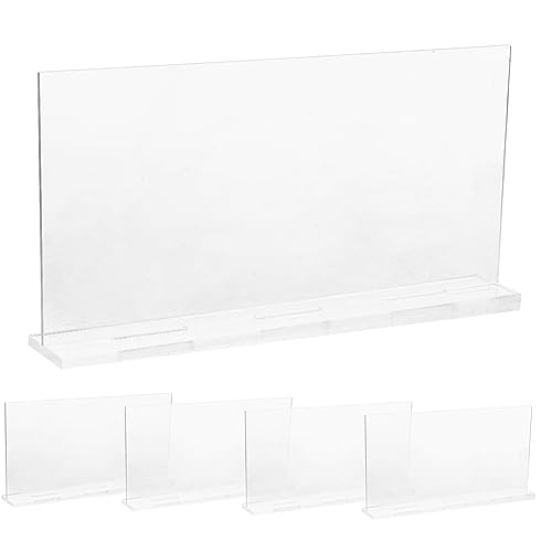 5Stücke Transparente Tischkarten mit Sockel Leere Tischnummern für Hochzeiten Namenskarten und Partydekoration und Elegant von VICASKY