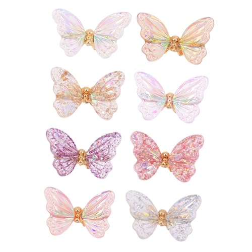 8Stücke Schmetterlinge Charms Maniküre Dekorationen aus Resin für Natürliche und Künstliche Nägel Einzigartiges Design für Nail Art 8Stücke Schmetterlinge Charms Maniküre Dekorationen aus Resin für Natürliche und Künstliche Nägel Einzigartiges Design für Nail Art von VICASKY
