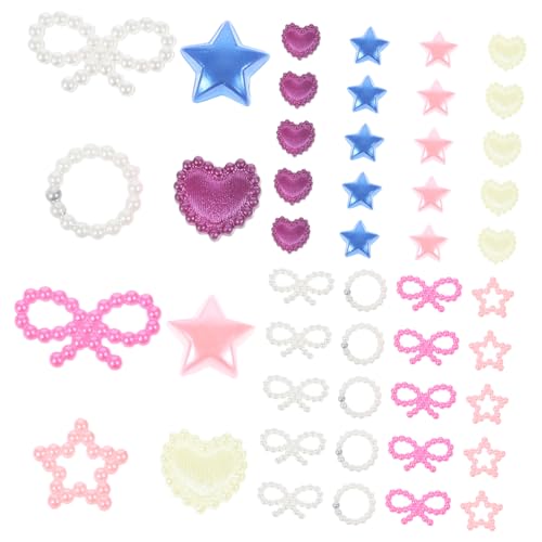 VICASKY 1 Packung Imitation Pearls Flachrückige Charms für Nagelkunst und Handyhüllen Dekoration Packung ca Stilvolle Bastelaccessoires für Kreative Designs und von VICASKY