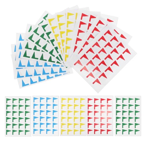 VICASKY 1 Packung Kartenmarkierungsaufkleber Aufbewahrungsregal Kits Lesezeichendekoration Kinderetiketten Etikettenaufkleber Lesezeichenetiketten Kartenetiketten Arbeitsetiketten von VICASKY