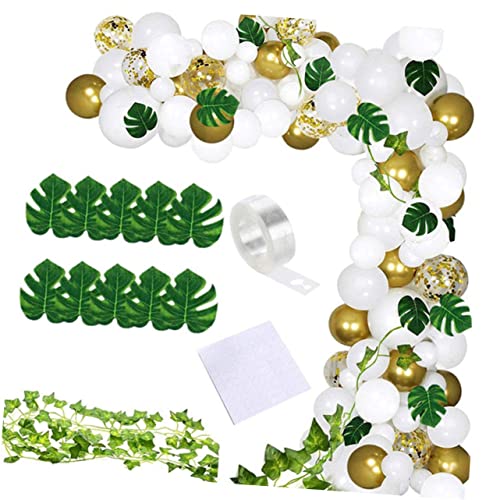 VICASKY Enliven Parties - Dekoratives Rattan-monstera-luftballons-set 124-teilig Grün VICASKY Enliven Parties - Dekoratives Rattan-monstera-luftballons-set 124-teilig Grün von VICASKY