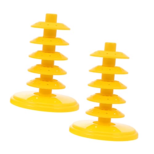 VICASKY 1 Satz 2st Zuckerwatte Süßigkeiten Schmelzen Lutscherturm Am Stiel Amerikanische Süßigkeiten Knallt Lutscherform Füllstoffe Stand Regenbogen-lutscher Barnier Pp-material Yellow VICASKY 1 Satz 2st Zuckerwatte Süßigkeiten Schmelzen Lutscherturm Am Stiel Amerikanische Süßigkeiten Knallt Lutscherform Füllstoffe Stand Regenbogen-lutscher Barnier Pp-material Yellow von VICASKY