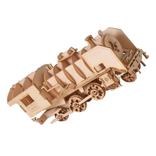 VICASKY 1 Satz 3D-Holzmodellboot Modellautos Kinder holzspielzeug holzbausatz Mikrorätsel Modelleisenbahn aus Holz für Jungen 3D-Puzzles für Kinder Dampf Blöcke Eltern-Kind von VICASKY