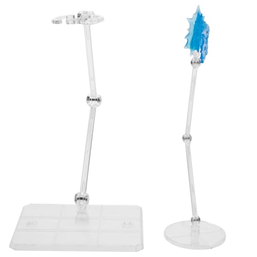 VICASKY 1 Satz Action Figur Display Stand mit Tragbarer Puppenständer für Actionfiguren Stabiler Halter mit Dekorativem für Sammler und Modellpräsentationen von VICASKY