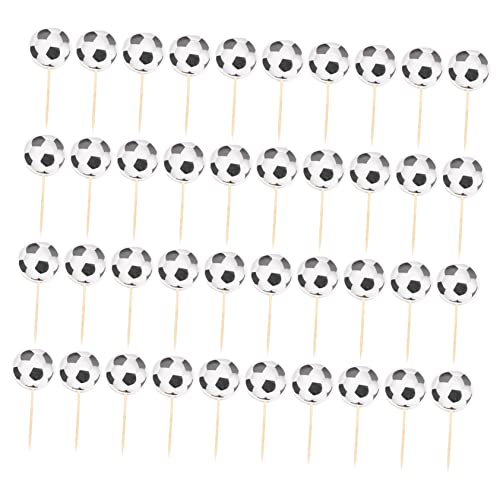 VICASKY 1 Satz Fußball-zahnstocher-flagge Tortenaufsatz Aus Papier Desserteinsatz Topper Kuchen -topper Thematisiert Packetbandrollen Faschingsdekoration Kuchendeckel Cupcake-topper 24st VICASKY 1 Satz Fußball-zahnstocher-flagge Tortenaufsatz Aus Papier Desserteinsatz Topper Kuchen -topper Thematisiert Packetbandrollen Faschingsdekoration Kuchendeckel Cupcake-topper 24st von VICASKY