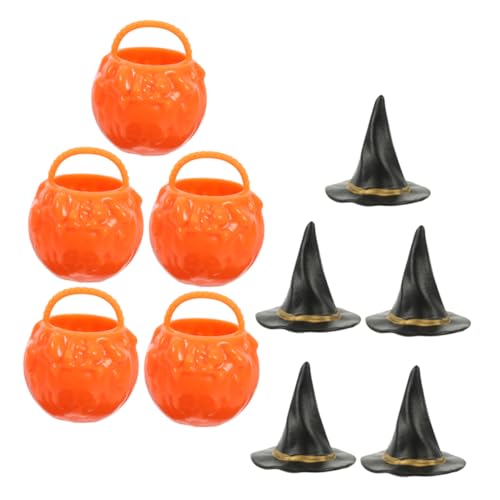 VICASKY 1 Satz Halloween Kessel und Hexenhüte Langlebige Deko für Halloween Tischdekoration und Diy Projekte für Partys und Feste VICASKY 1 Satz Halloween Kessel und Hexenhüte Langlebige Deko für Halloween Tischdekoration und Diy Projekte für Partys und Feste von VICASKY